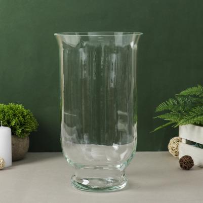 Ваза Афина стеклянная прозрачная 17x30 см