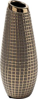 Ваза с золотым декором d10x25см