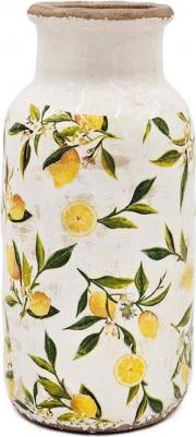 Ваза с лимонами 15х15х30 см – фото 2