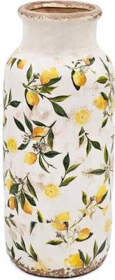 Ваза с лимонами 16х16х38 см