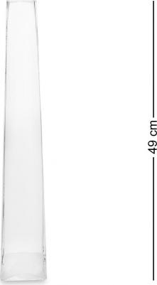 Ваза-пирамида стеклянная 49 см NM-27306