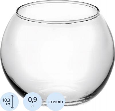 Ваза Флора стекло прозрачная высота изделия 10.25 см – фото 16