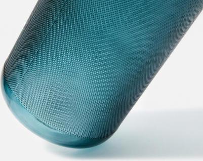 Ваза стеклянная Цилиндр 25,3 см синяя – фото 2