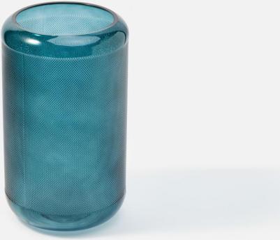 Ваза стеклянная Цилиндр 25,3 см синяя – фото 4