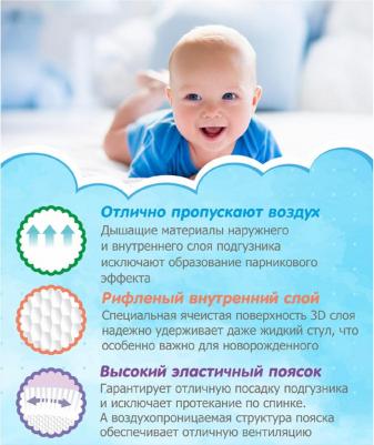 подгузники 0-6 кг (82 шт) – фото 5