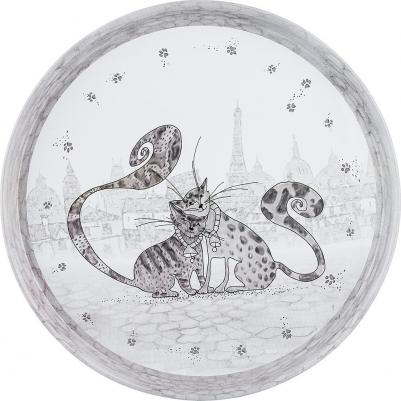 Поднос сервировочный "Котики", 33x2,1 см