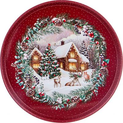 Поднос сервировочный новый год 33 см (175607) – фото 2