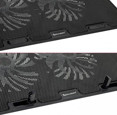 Подставка для ноутбука с охлаждением, 2 порта USB-A, LED-подсветка, 352х252 мм, 513617 – фото 2