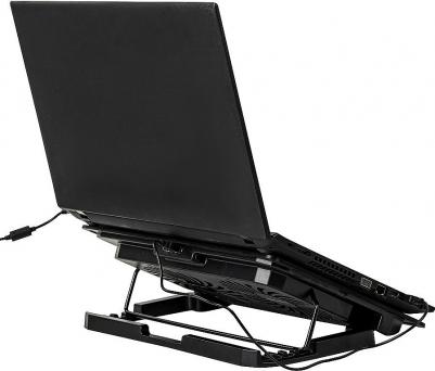 Подставка для ноутбука с охлаждением, 2 порта USB-A, LED-подсветка, 352х252 мм, 513617 – фото 12