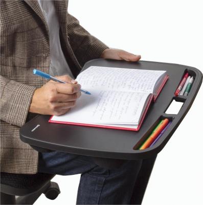 Подставка-столик с мягкими подушками, для ноутбука и творчества, 480х335 мм, черный – фото 6