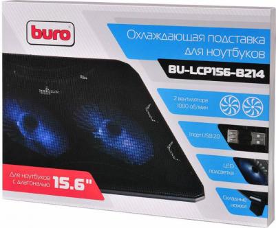 Подставка для ноутбука 15.6" BU-LCP156-B214 металл/пластик 1000об/мин 22db черный – фото 9