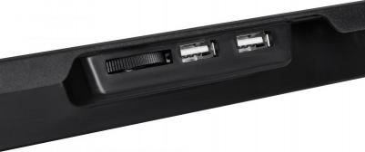 Подставка для ноутбука D-NCP180-5, 18", 415х295х25 мм, 2хUSB, вентиляторы 5 х 79/150 мм, 850г, черный – фото 2