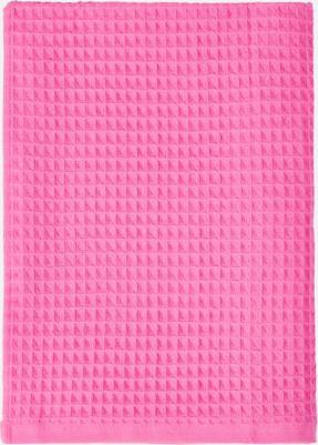 Полотенце вафельное 100*150 розовое банное домашнее пляжное 100% хлопок банная простынь
