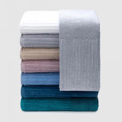 Махровое полотенце Cascata светло-серое 50х90 см – фото 2