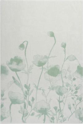 Полотенце Luce Verde для лица и тела 100x150 см махровое белое с зеленым