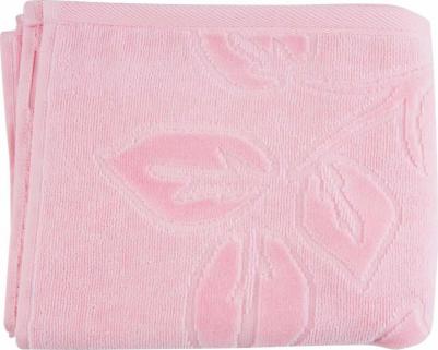 Полотенце Пионы 50x80 см стриженое розовое