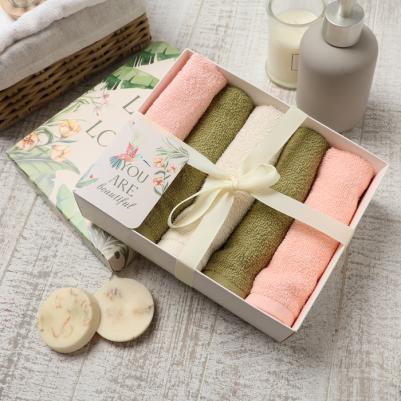 Набор махровых салфеток Botanic 30х30 см -5шт 340грм2