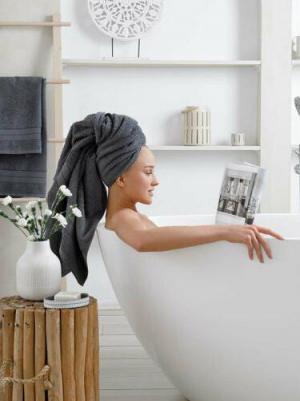 Полотенца Аликанте махровые графит 3 шт – фото 2