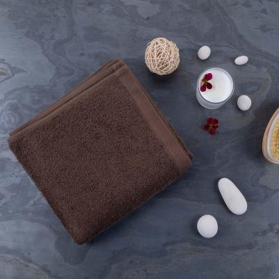 Полотенце махровое Aqua 50x100см, цвет коричневый