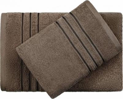 Полотенце махровое Верона 50x90 см 400 г/кв.м коричневое – фото 4