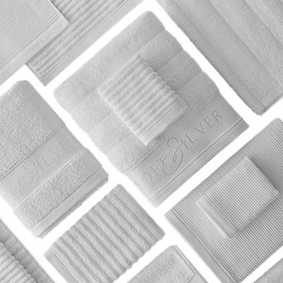 Набор полотенец Doub Touch Благородное серебро 30х30 см 3 шт – фото 6