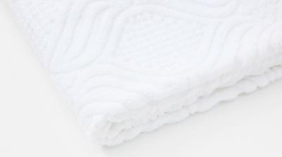 Полотенце банное для ванной 70х140 см из коллекции Essential для тела хлопковое белое с кисточками цвета карри TK23-BT0005 – фото 5