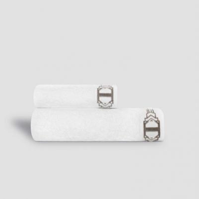 Набор полотенец Арт Лайн 2 шт, белый с коричневым, 1005.00045 – фото 3