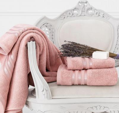 Полотенце Аркадия 50x100 см, бледно-розовый, 10.00.01.1092 – фото 5