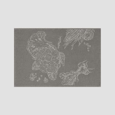 Полотенце кухонное Кроссли темно-серое 40х60 см