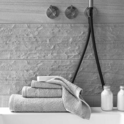 Полотенце Пуатье 70 х 140 см махровое светло-серое – фото 4