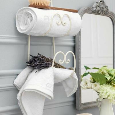 Полотенце Пуатье 70 x 140 см махровое белое – фото 2