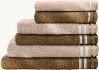 Набор махровых полотенец коллекции Селена из 6 штук - прекрасные и мягкие на ощупь махровые полотенца с роскошным дизайном и классическим бордюром 4680381305633