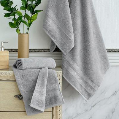 Полотенце махровое Reticolo 70х140 см 500 г/кв.м светло-серое – фото 4