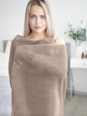 Полотенце махровое Unico 70х130 см 450 г/кв.м темно-бежевое – фото 3