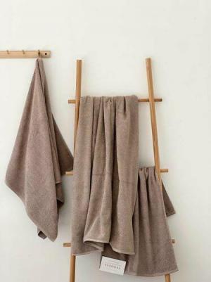 Полотенце махровое Unico 70х130 см 450 г/кв.м темно-бежевое – фото 5