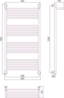 Богема водяной 120x60 с полкой – фото 14