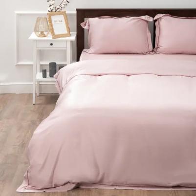 Комплект постельного белья Ash семейный тенсель серый