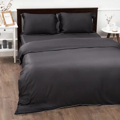 Комплект постельного белья Tornado евро тенсель серый – фото 3