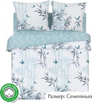 Постельное Белье "Бамбуковая роща арт. 920" семейное Поплин – фото 2