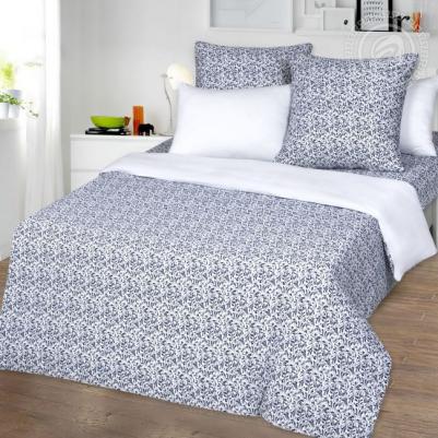 Пододеяльник Трикотажный на Молнии Завиток белый Евро (205х215) – фото 1