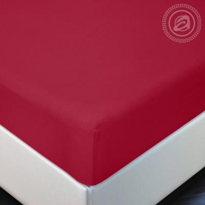 Простынь на резинке 140х200 (борт 20 см) трикотажная Вишня – фото 2