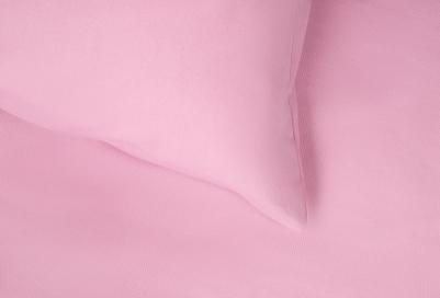 комплект постельного белья Сатин-гладь, серо-розовый, евро евро мл – фото 1