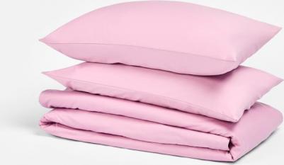 Комплект постельного белья Серо-розовый, двуспальный 2-спальный мл