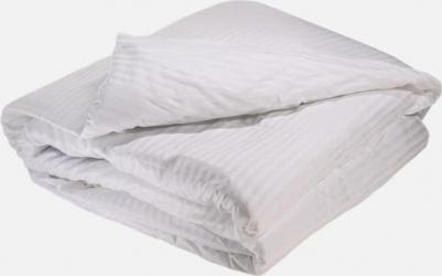 Пододеяльник Евро 200х220 сатин страйп 1*1, 100% хлопок белый – фото 1