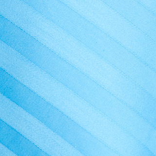 Постельное белье семейный комплект из сатин-cтрайп, однотонный голубой, 100% хлопок – фото 2