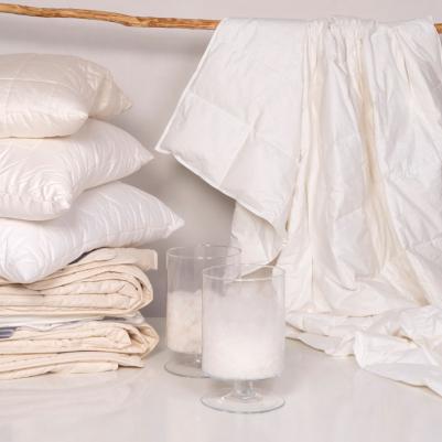 Одеяло кассетное из белого арктического пуха ROYAL 200х220 всеcезонное – фото 1