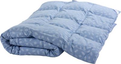 Одеяло кассетное из серого гусиного пуха и пера формула шашка 140х205 теплое – фото 3