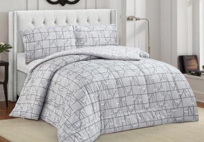 Комплект постельного белья с одеялом сатин NBO-005 Размер Евро