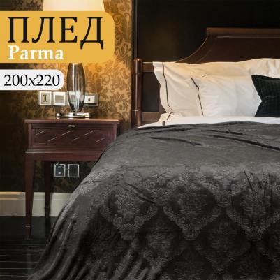 Плед евро 200x220 Parma велсофт коричневый