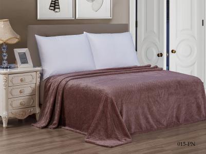 Плед Pinoli велсофт 200x220 см темно-бежевый – фото 2